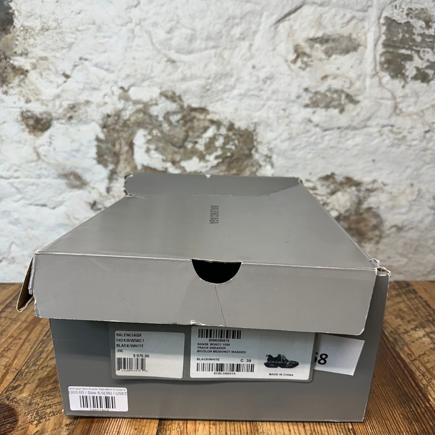 Balenciaga Track Runner Triple Black Sneaker Sz 6.5 (39)