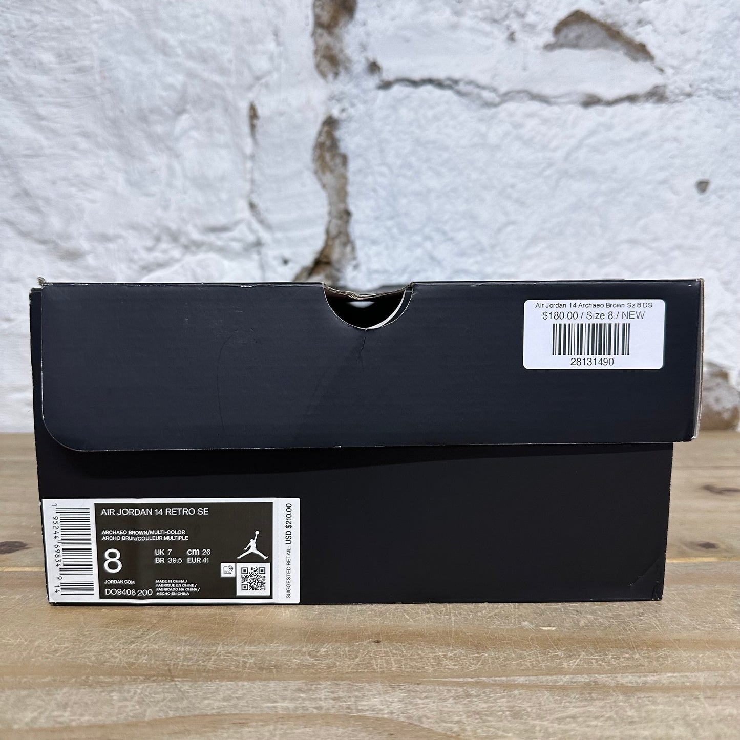 Air Jordan 14 Archaeo Brown Sz 8 DS