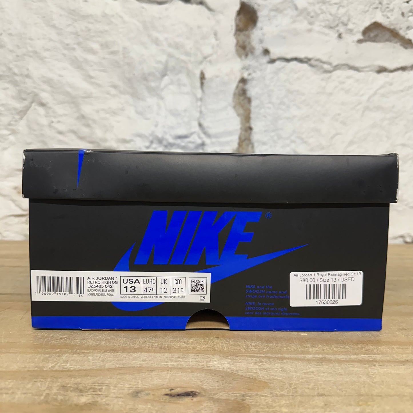 Air Jordan 1 High Royal Reimagined Sz 13