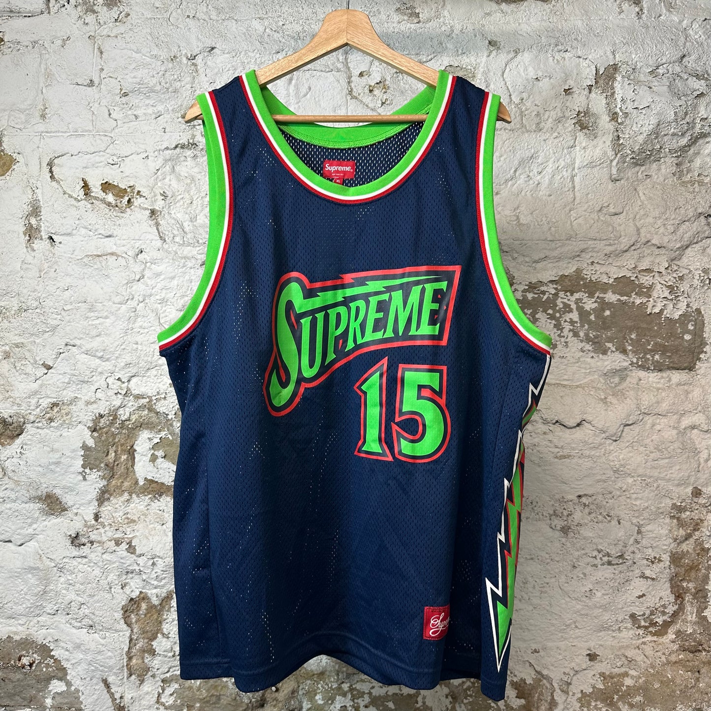 Supreme All Star Basketball Jersey Navy Sz XL