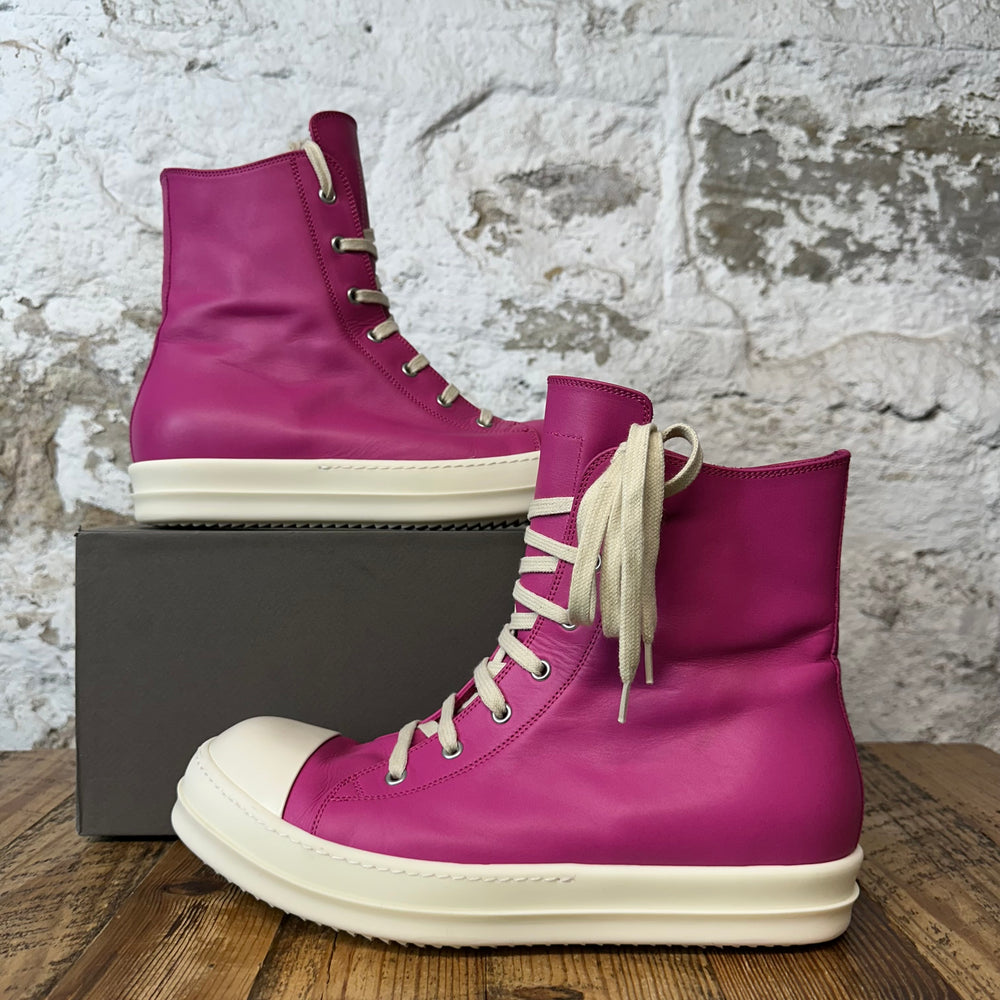Rick Owens High Hot Pink Milk Sneaker Sz 10.5 (43.5)