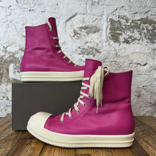 Rick Owens High Hot Pink Milk Sneaker Sz 10.5 (43.5)