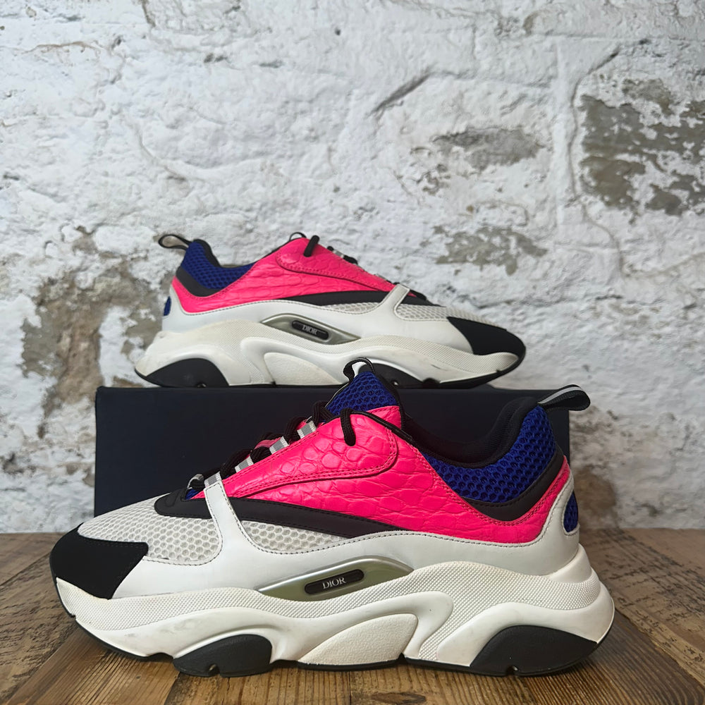 Dior B22 Croc Pink Blue White Sneaker Sz 12 (45)
