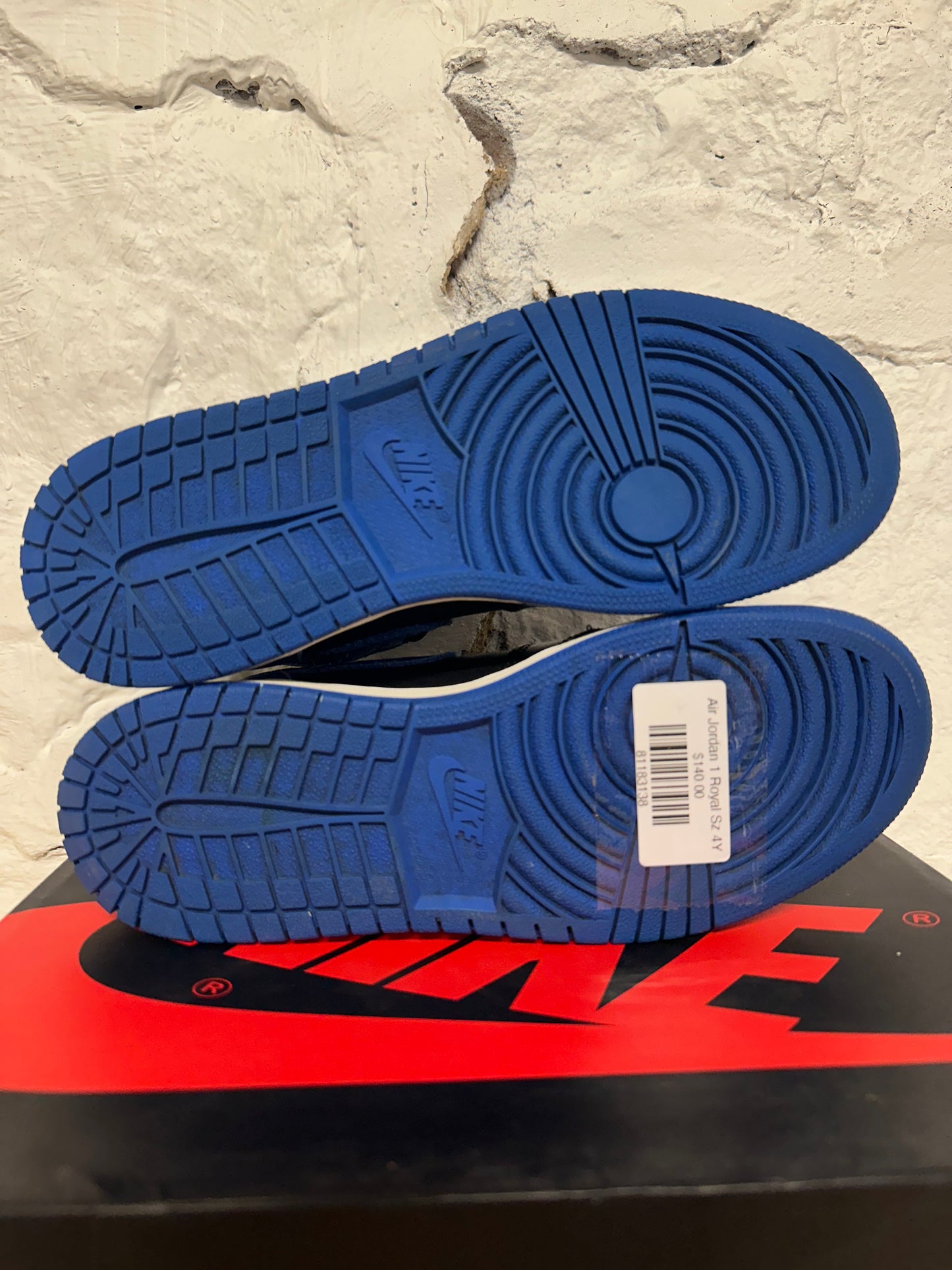 Air Jordan 1 High Royal Sz 4Y