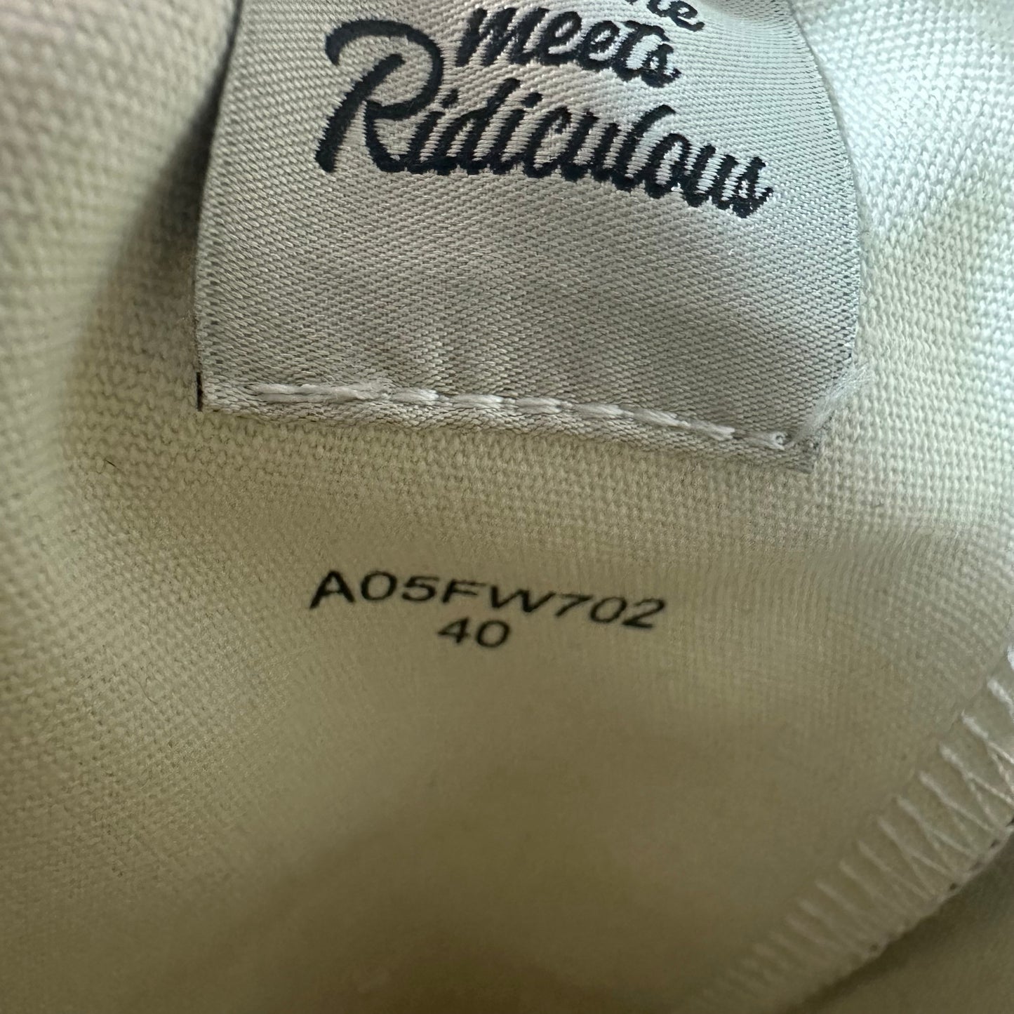 Maison Mihara Black White Hank Sneaker Sz 7 (40) DS