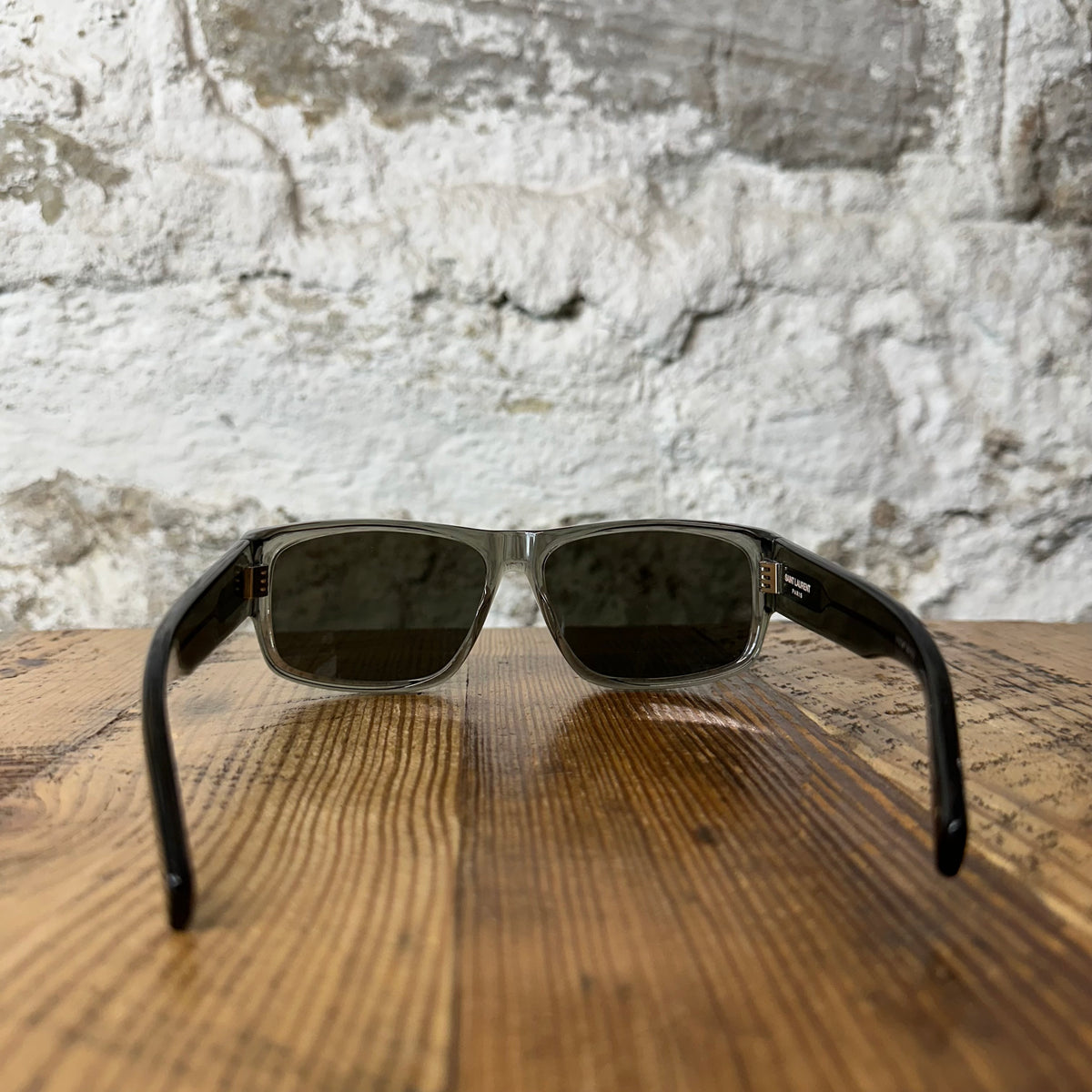 Saint Laurent Acetate Square Sunglasses W/ Case