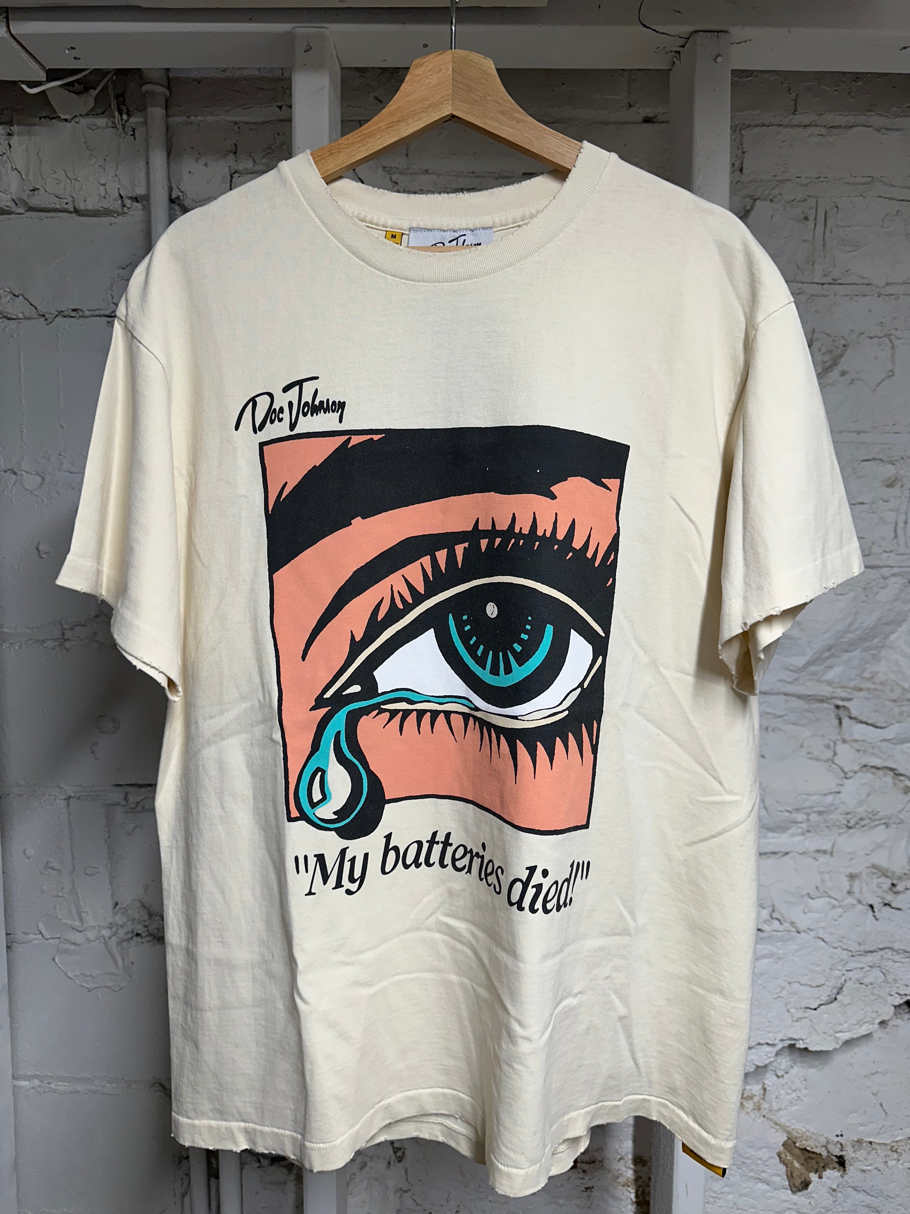 Gallery Dept DJ Eye T-shirt Cream Sz M