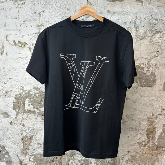Louis Vuitton NBA Logo T-shirt Black Sz S