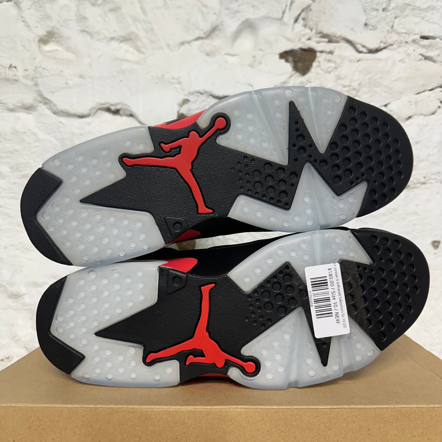 Air Jordan 6 Infrared Salesman Sz 10 DS