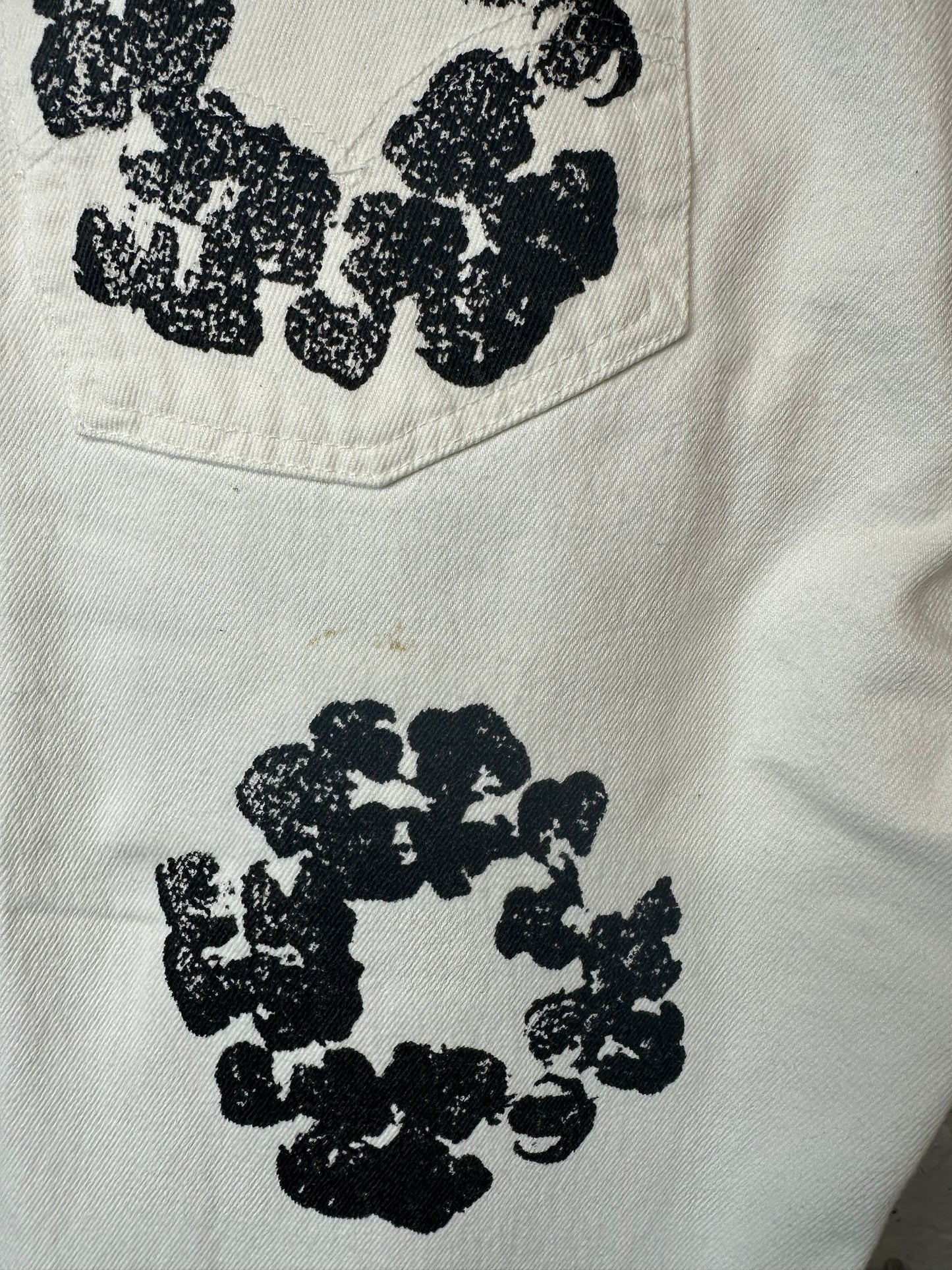 Denim Tears Black CW White Denim Jeans Sz 30