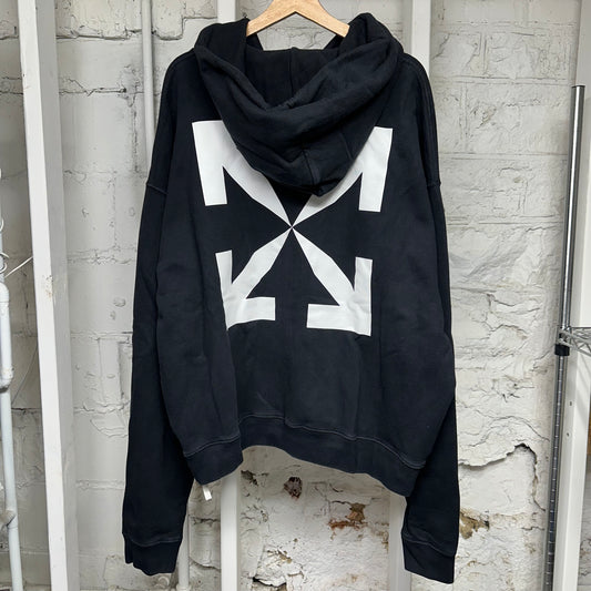 Off-White Riding Skeleton Black Hoodie Sz XXL