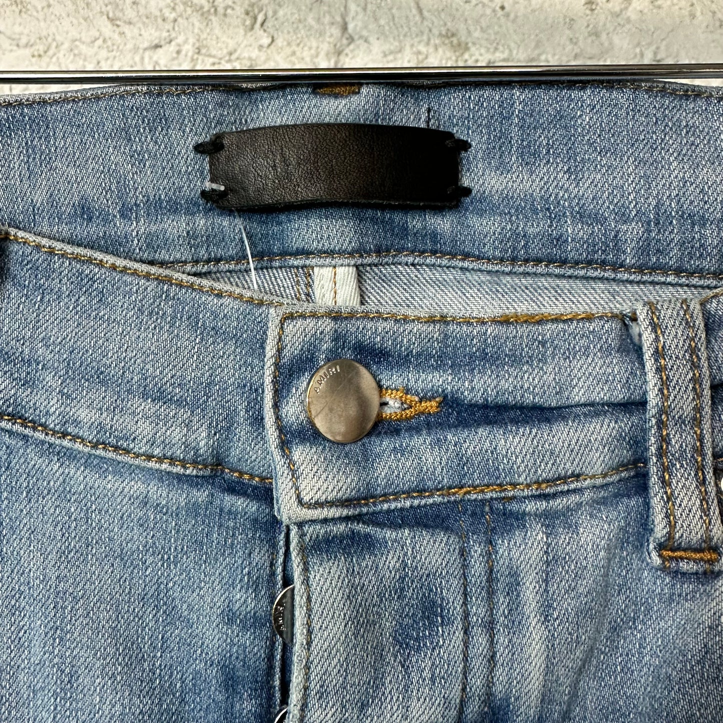 Amiri MX1 Blue Tie Dye Blue Denim Jeans Sz 32