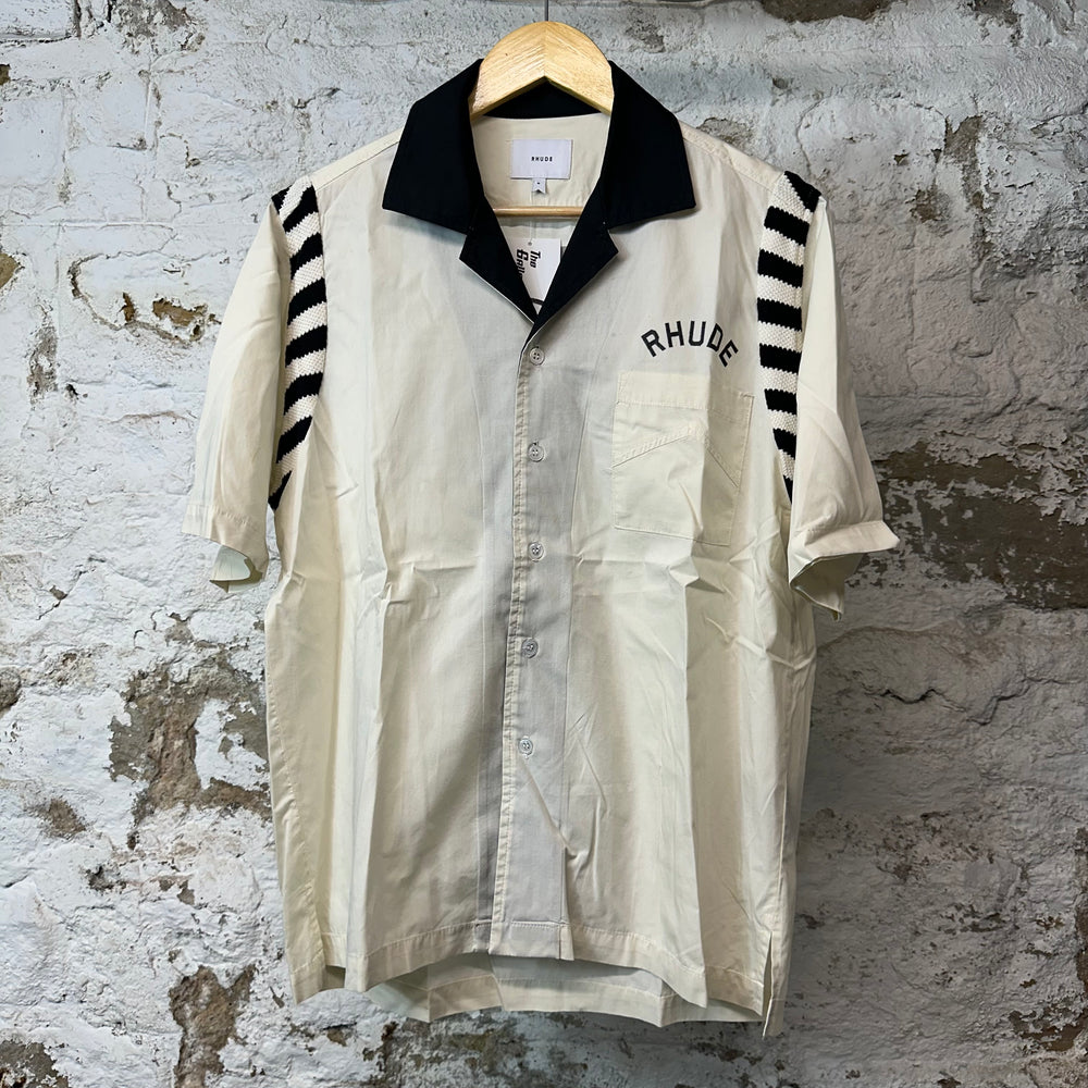 Rhude Champonix Apline Button Up Shirt White Sz M