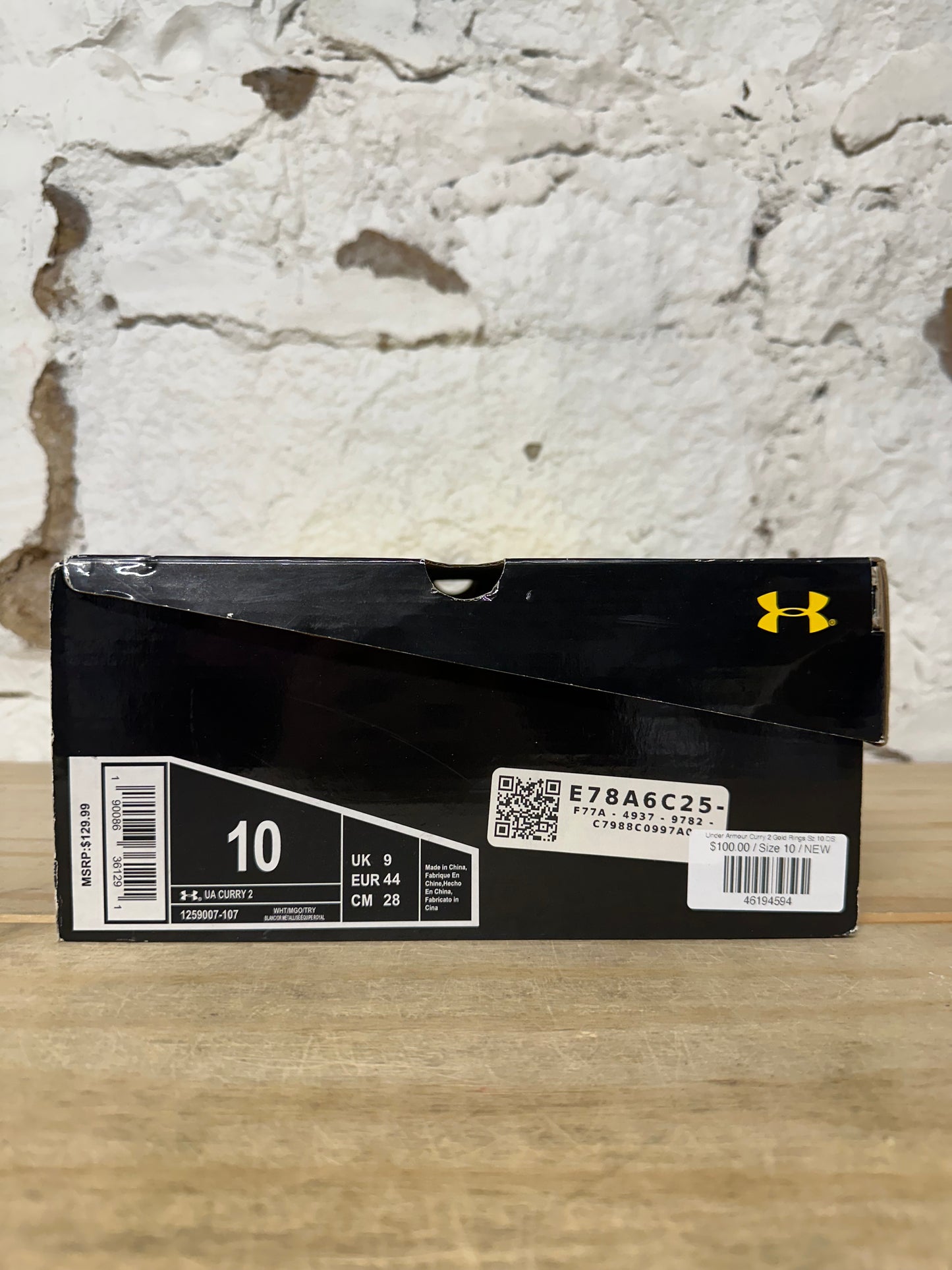 Under Armour Curry 2 Gold Rings Sz 10 DS