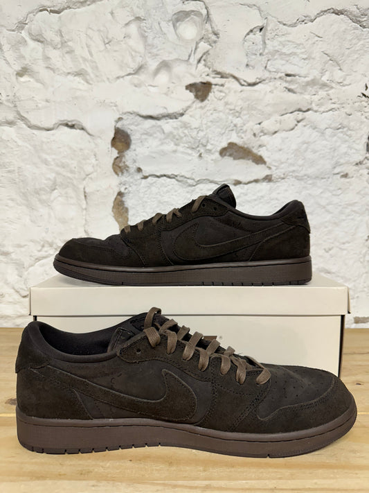 Air Jordan 1 Low Travis Scott Velvet Brown Sz 13