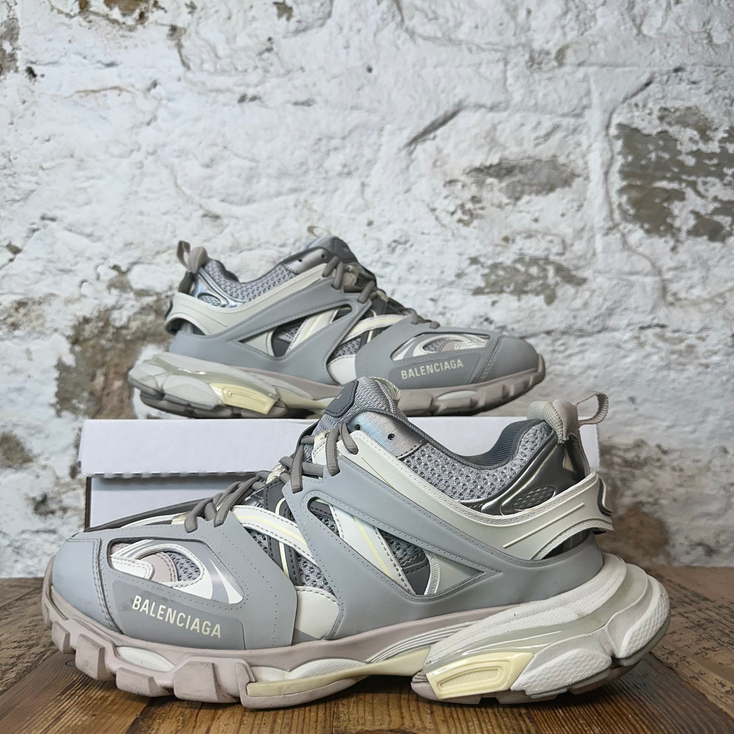 Balenciaga Track Runner Triple Grey LED Sneaker Sz 11 (44)