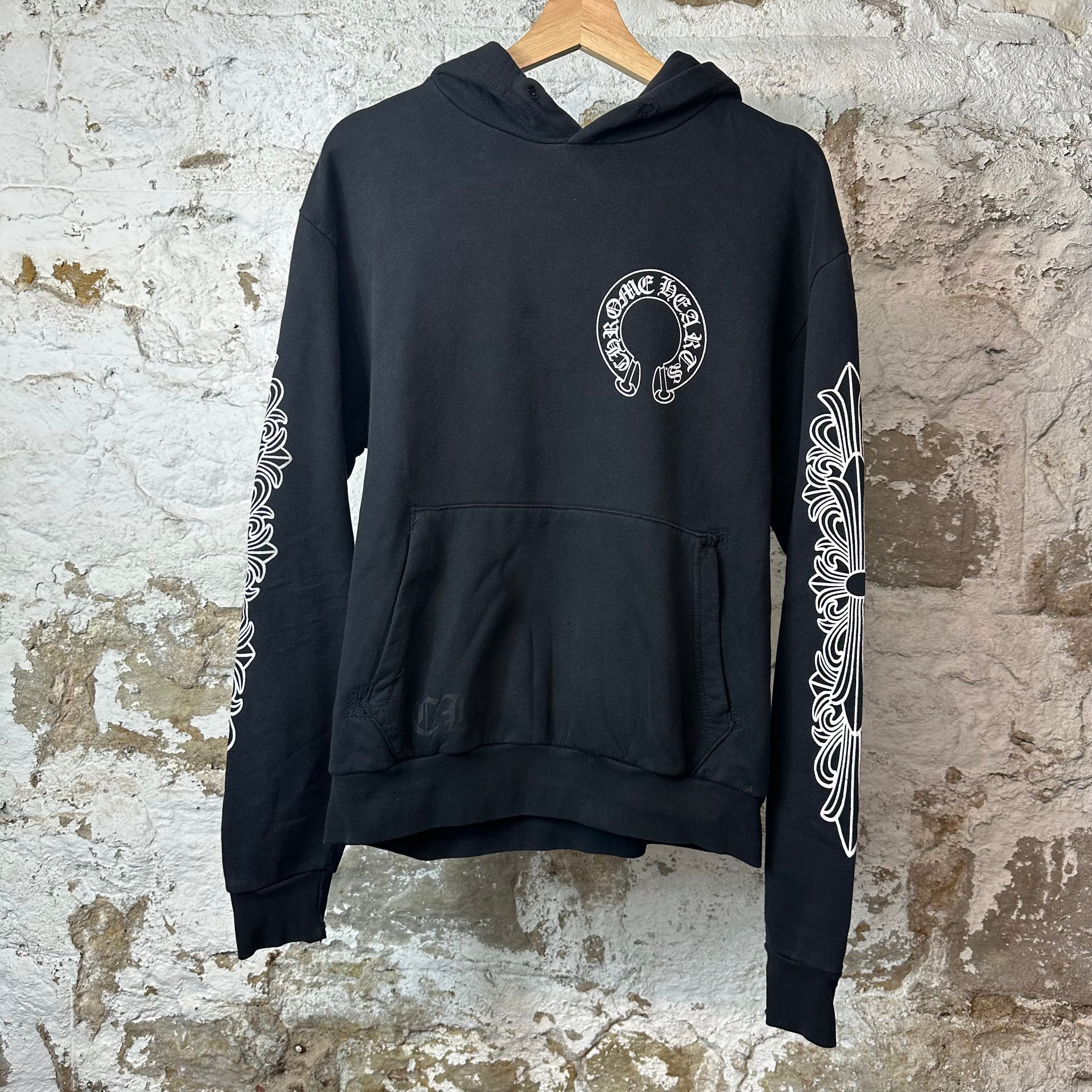 Chrome Hearts Horsehoe Hoodie Black Sz S