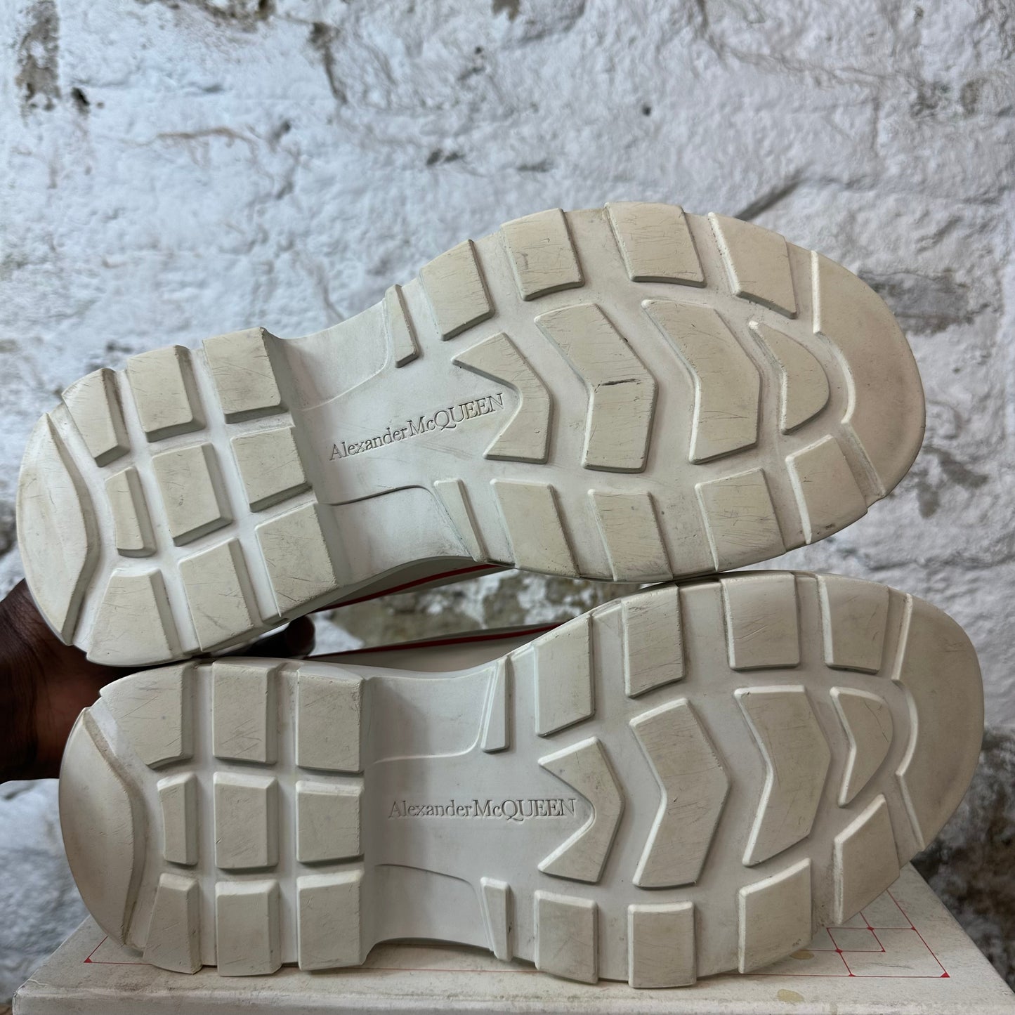 Alexander Mcqueen Blue Spell White Tread Boot Low Sz 10 (43)