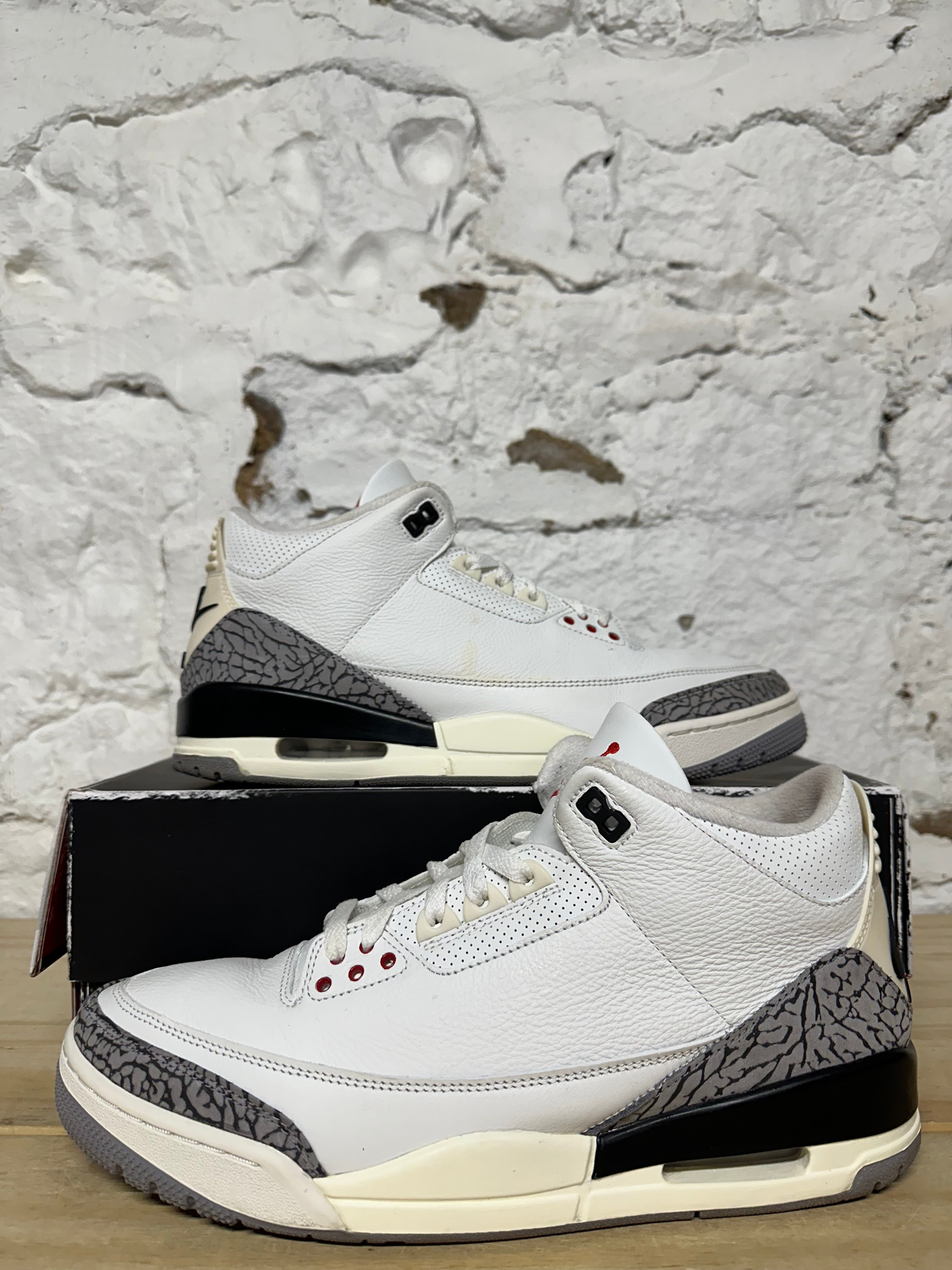 Air Jordan 3 White Cement Reimagined Sz 12