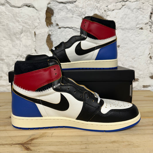 Air Jordan 1 High Fragment Union LA Varsity Red Sport Royal Sz 13 DS