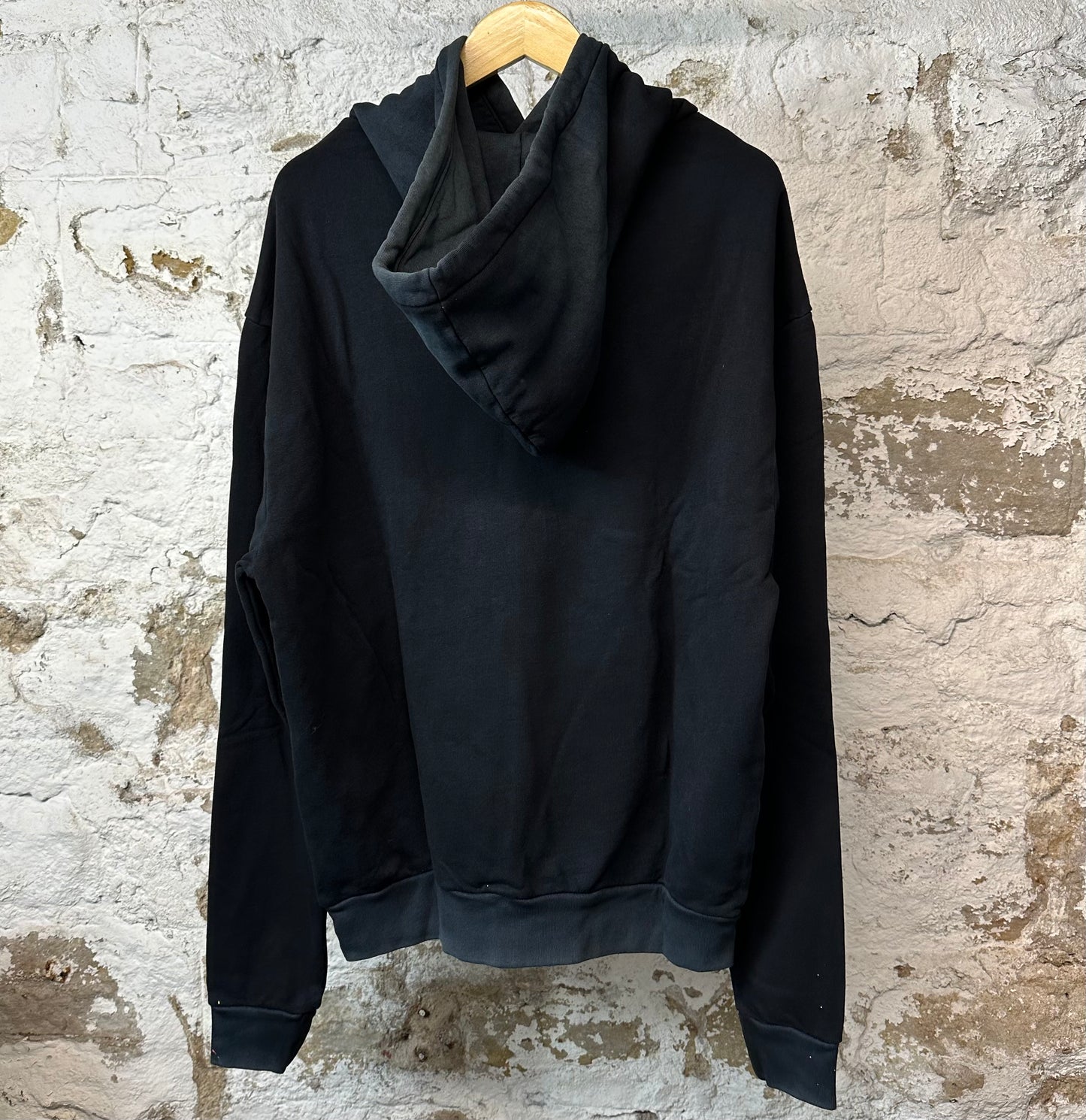 Bossi Logo Paint Black Pullover Hoodie