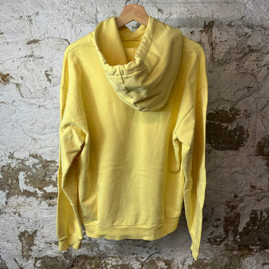 Celine Black Spellout Yellow Hoodie Sz M