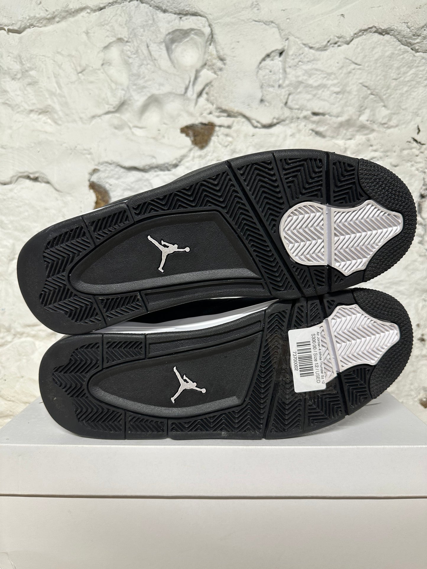 Air Jordan 4 White Thunder Sz 12