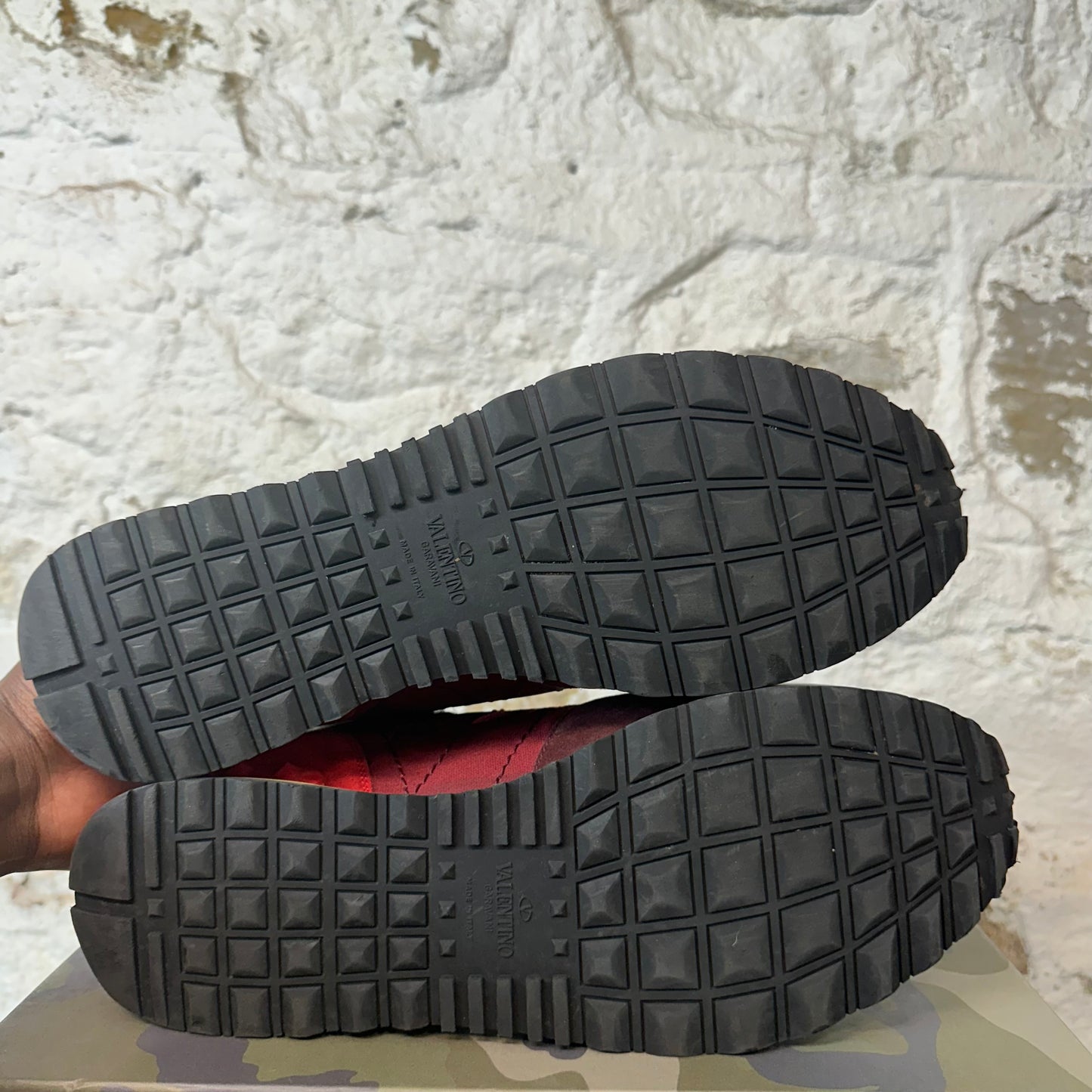 Valentino Red Camo Rock Runner Sneaker Sz 13 (46)