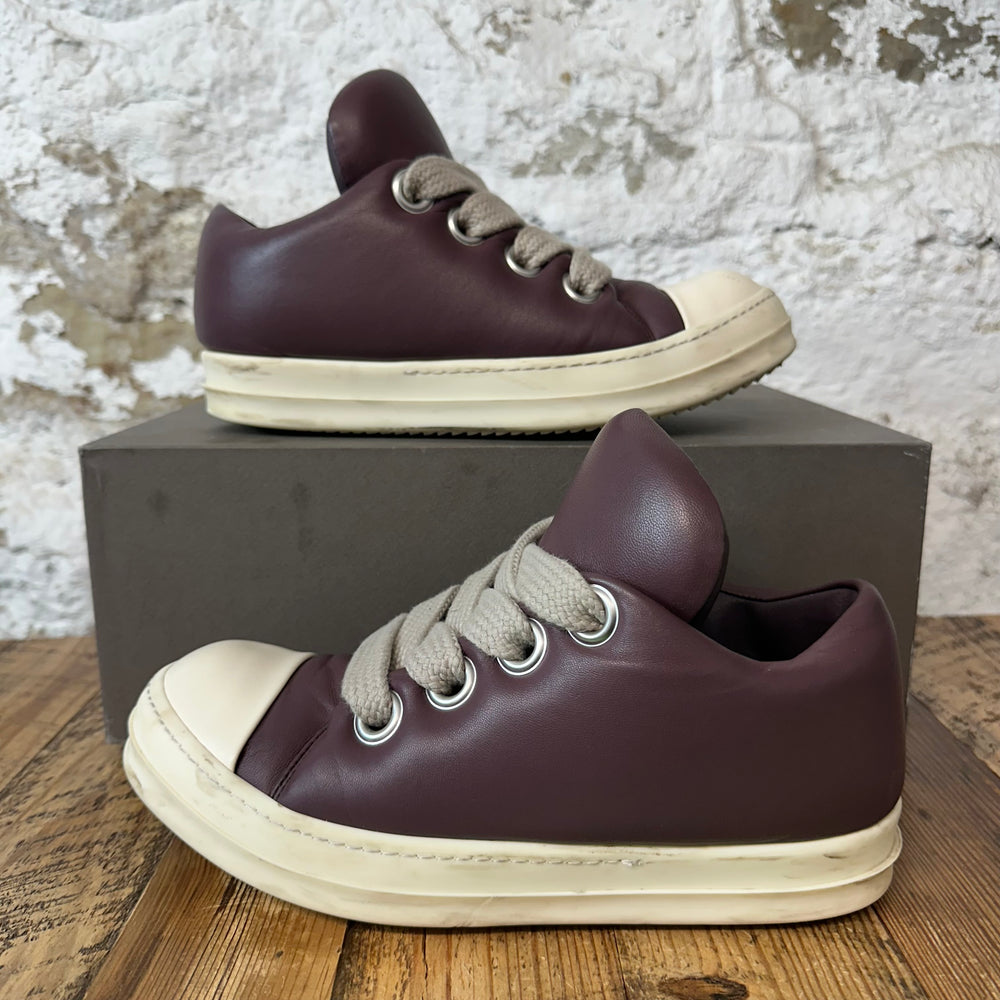 Rick Owens Jumbo Lace Puffer Purple Sneaker Sz 6.5 (39.5)