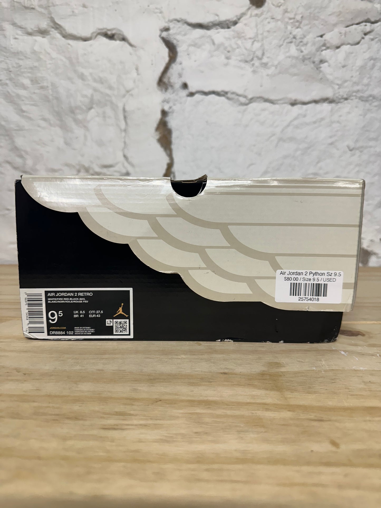 Air Jordan 2 Python Sz 9.5