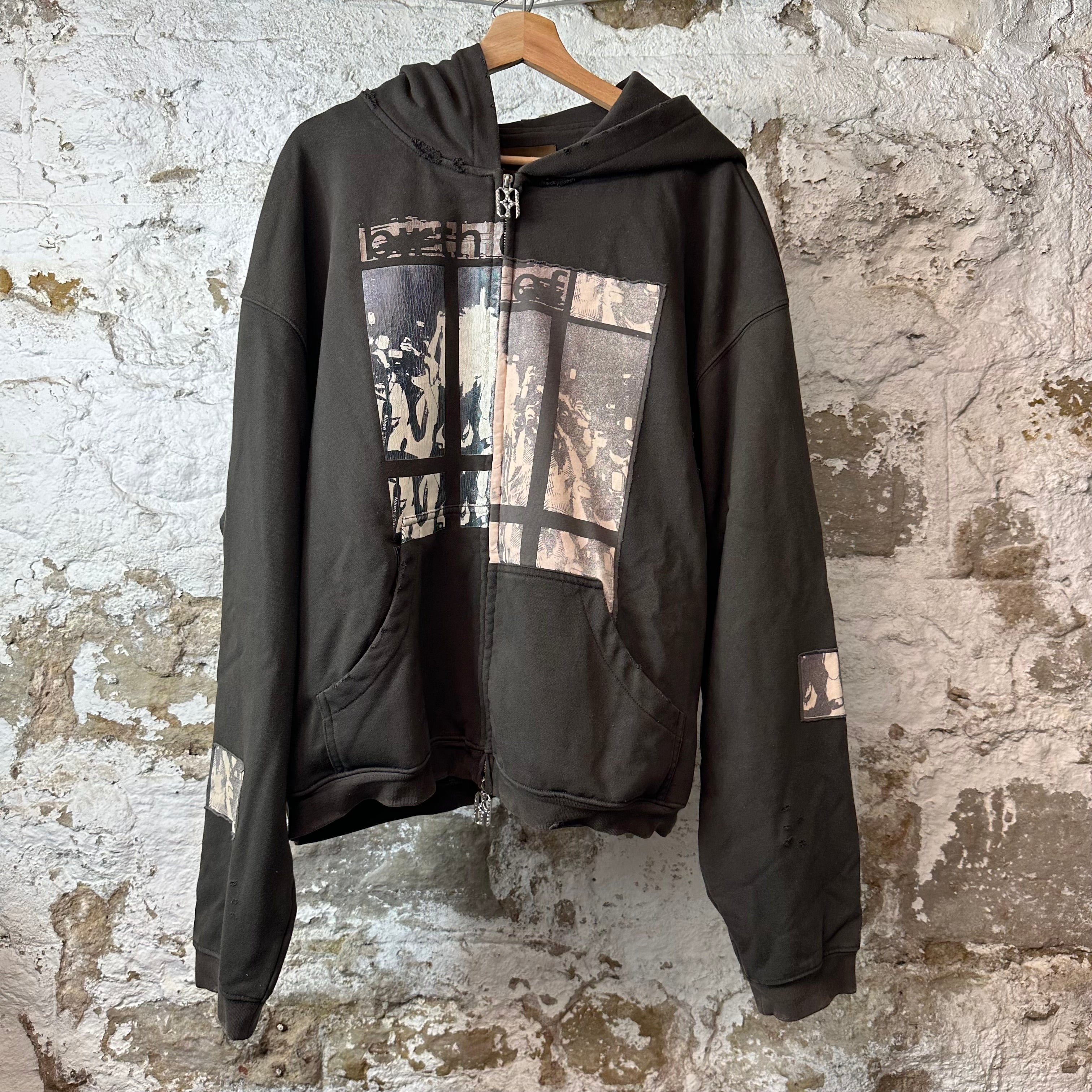 Birth Of Royal Child Flashlight Brown Zip Up Hoodie Sz XL