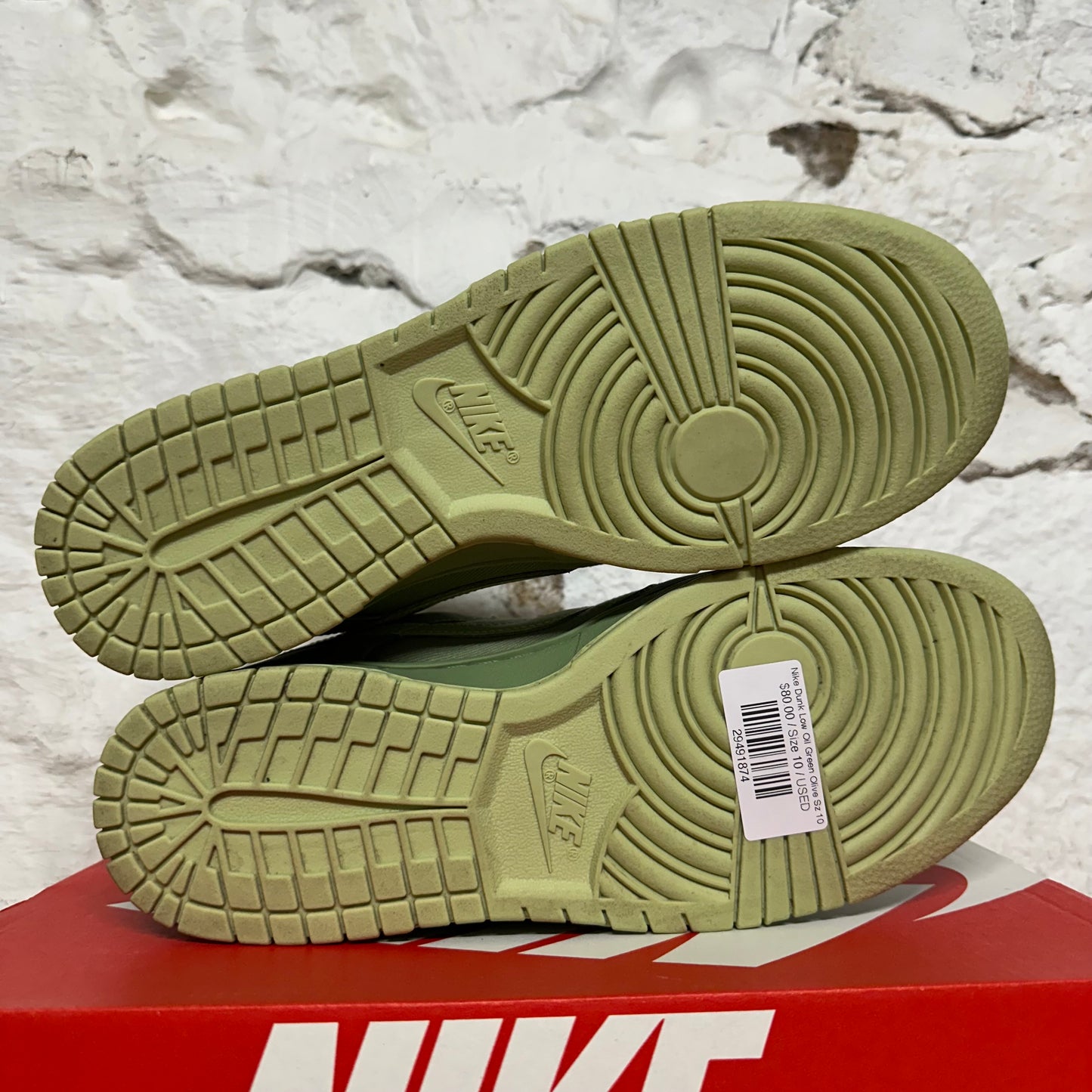 Nike Dunk Low Oil Green Olive Sz 10