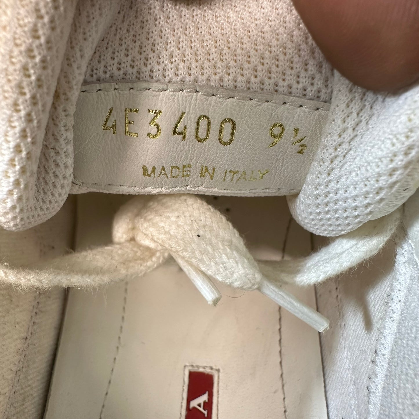 Prada Americas Cup Maroon Patent White Sneaker Sz 9.5