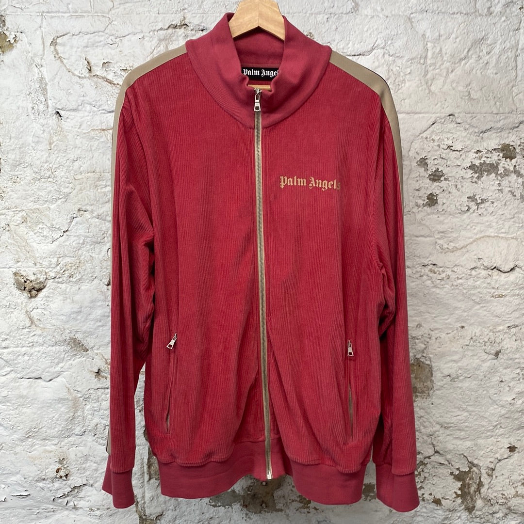 Palm Angels Pink Corduroy Track Jacket Sz XXL