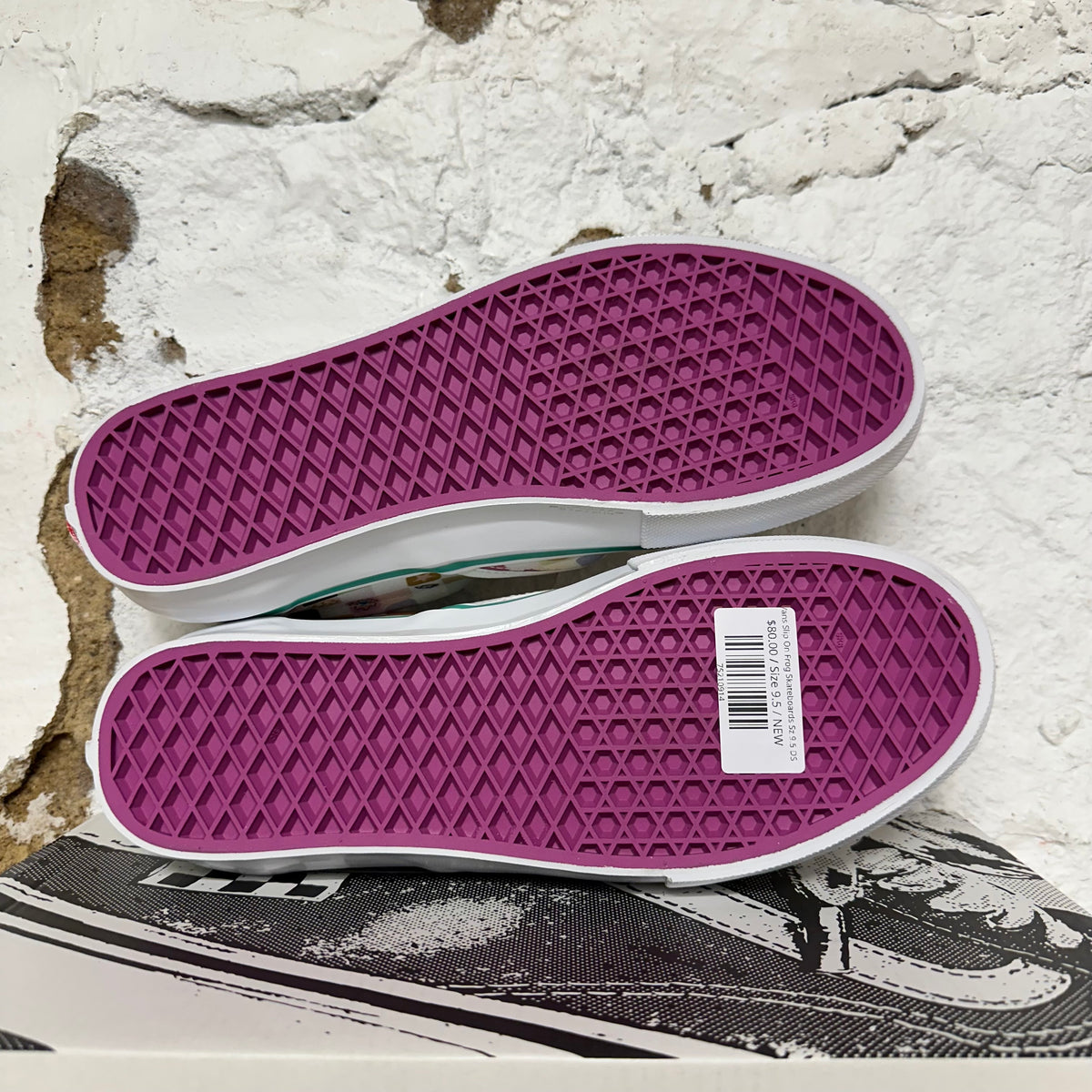Vans Slip On Frog Skateboards Sz 9.5 DS