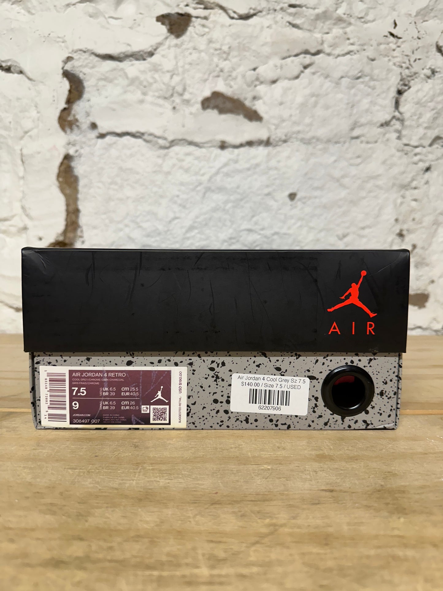 Air Jordan 4 Cool Grey Sz 7.5