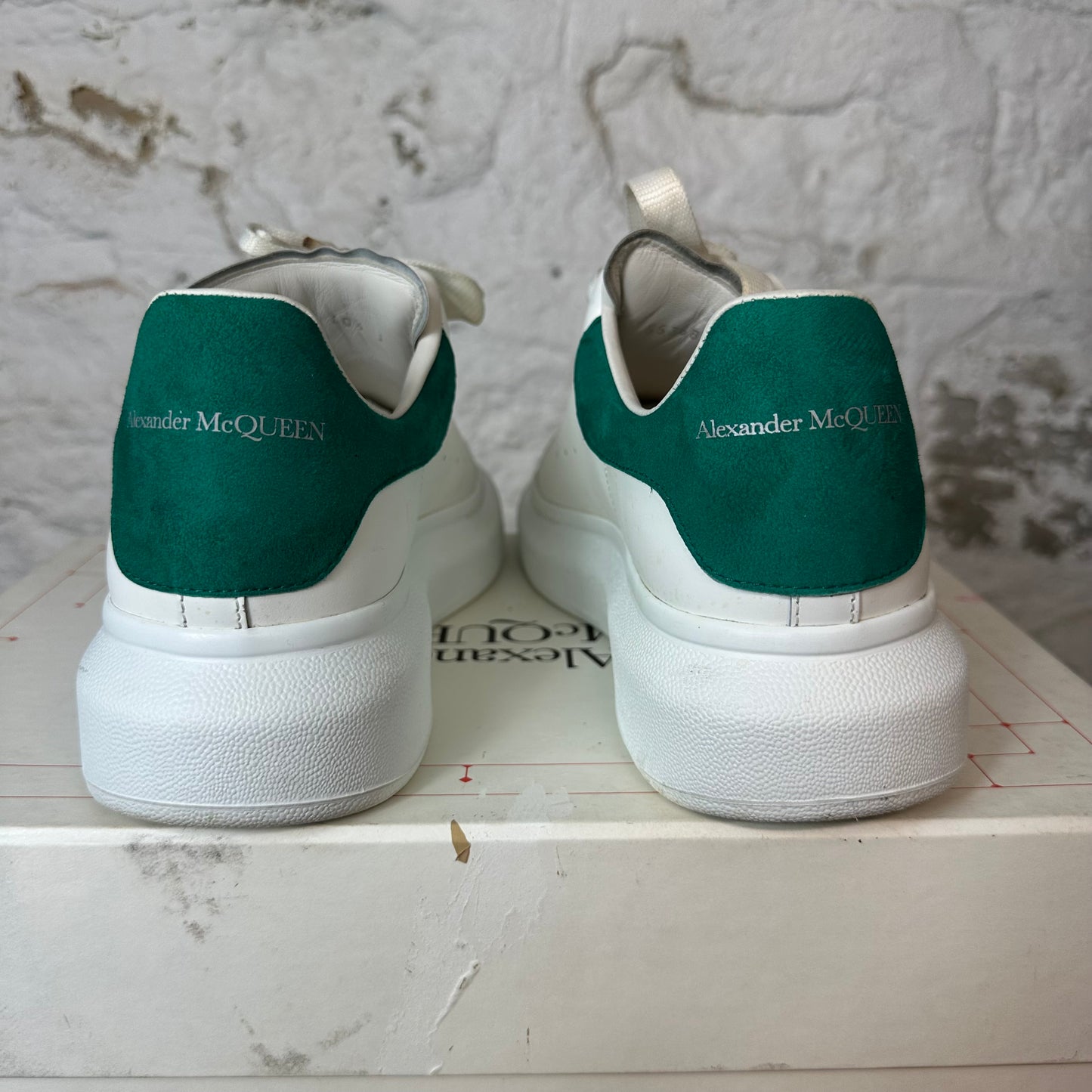 Alexander Mcqueen Teal Tab White Sneaker Sz 7.5 (40.5)