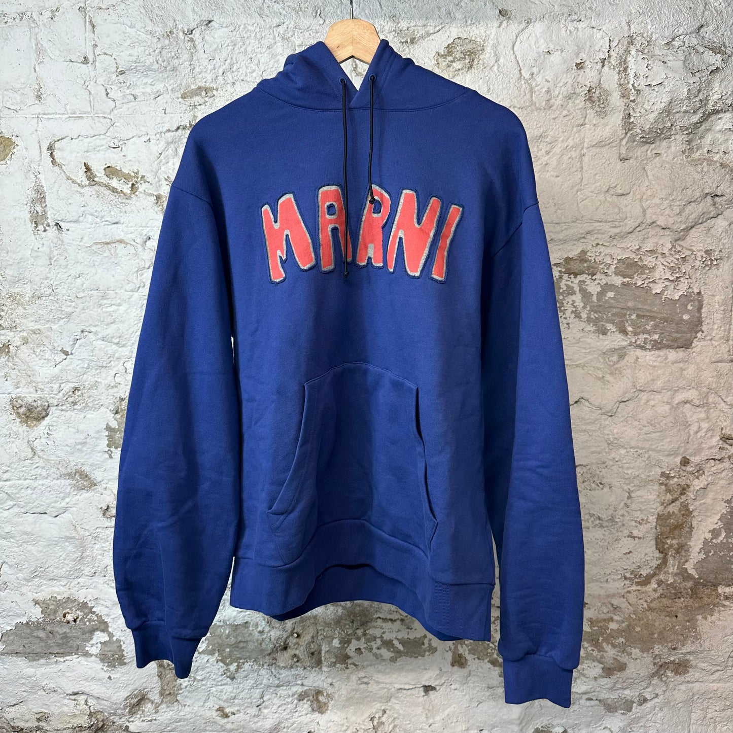Marni Red Spell Blue Hoodie Sz L (50)
