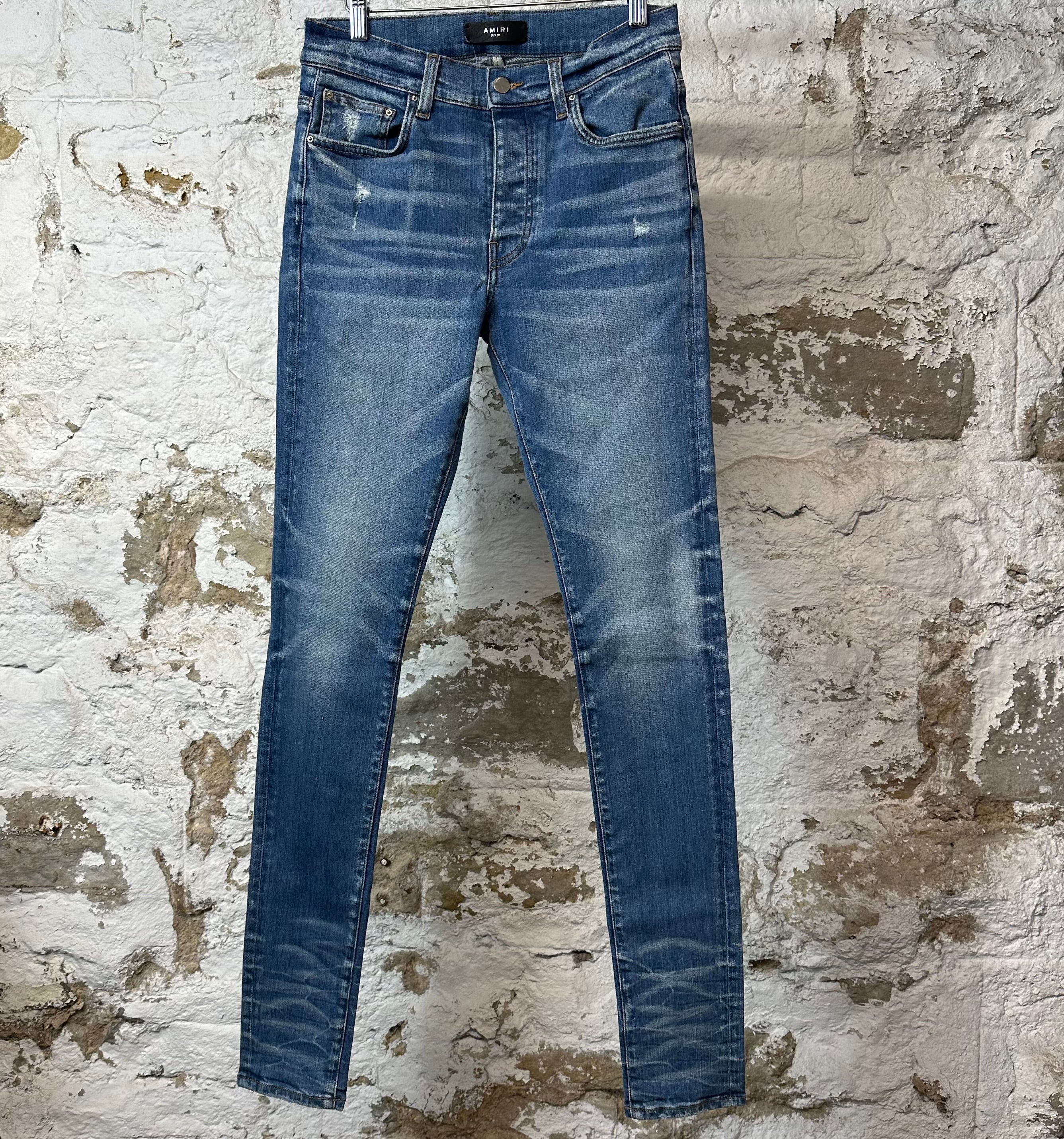 Amiri Plain Dark Blue Denim Jeans Sz 30