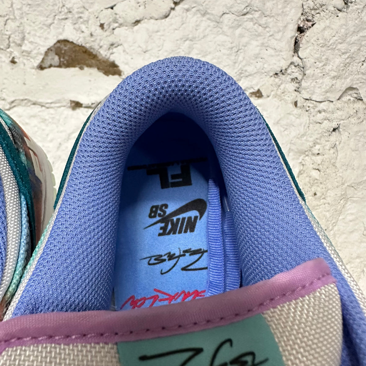 Nike SB Dunk Low Futura Bleached Aqua Sz 9.5 DS