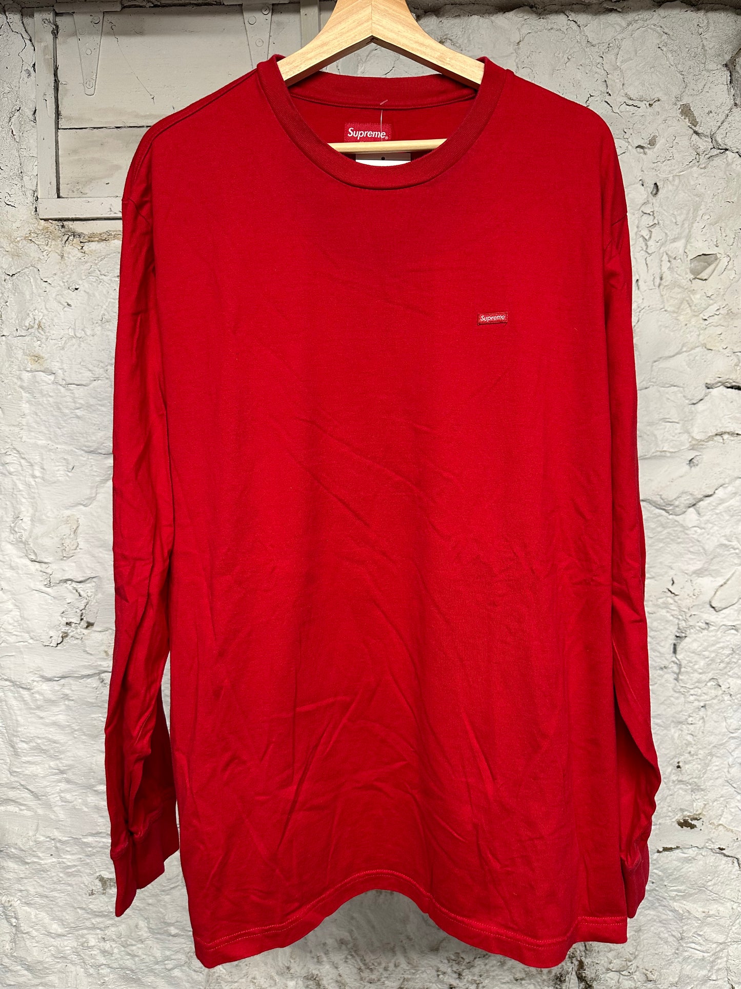 Supreme Small Box Logo Red L/S T-Shirt Sz XL