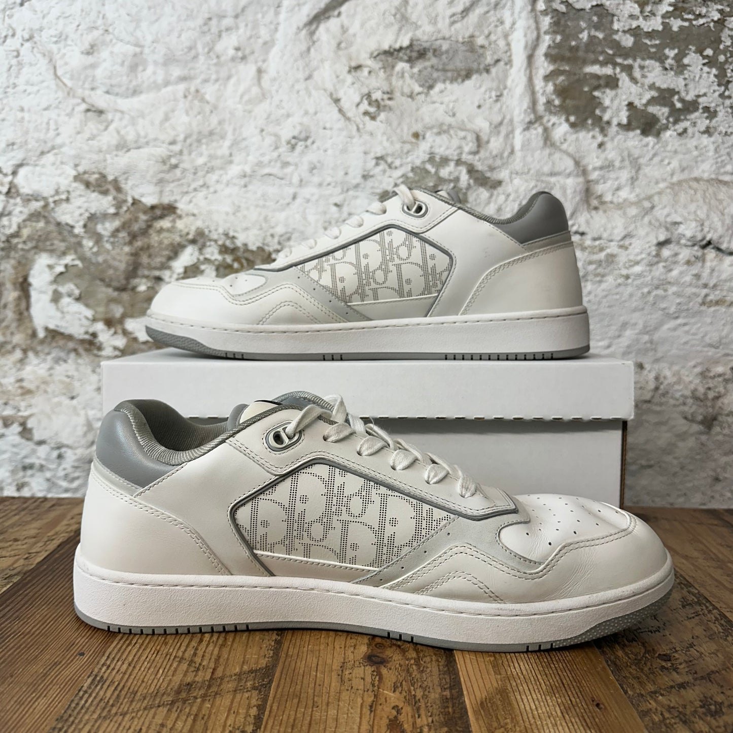 Dior B27 White Monogram Low Sneaker Sz 15 (48) No Box