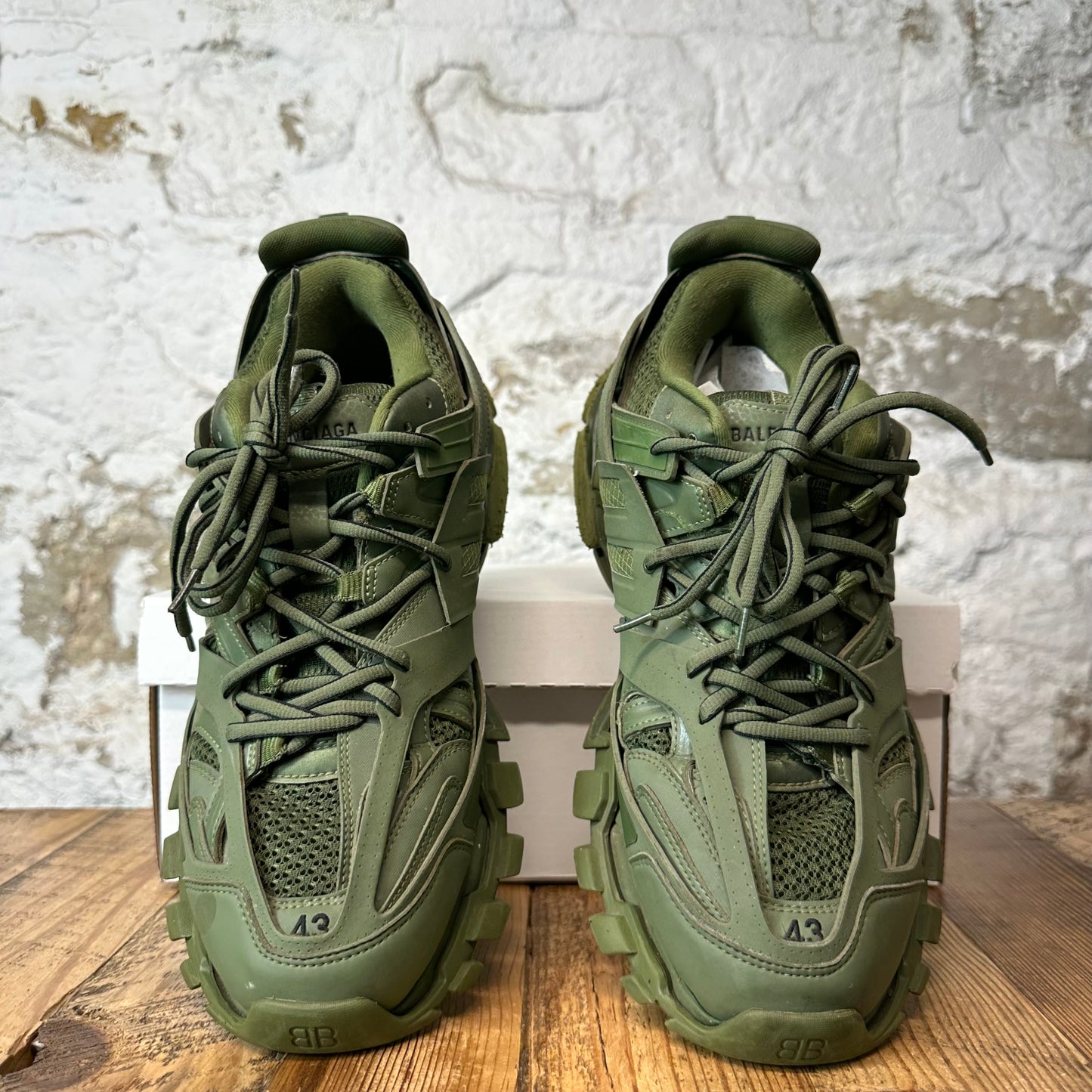 Balenciaga Track Runner Triple Green Sneaker Sz 10 (43)