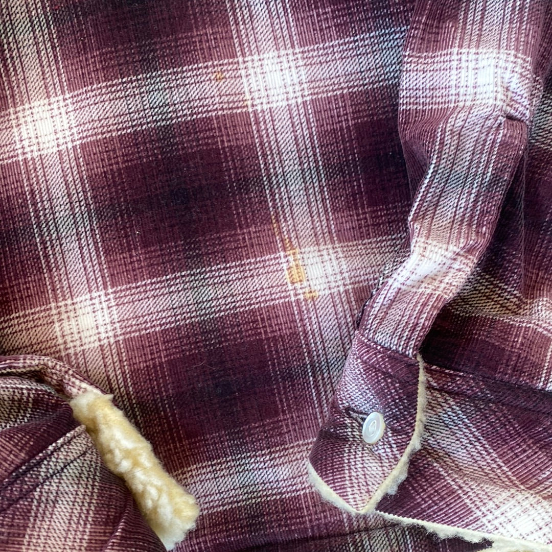 Number Nine Purple Hockey Flannel Sz M