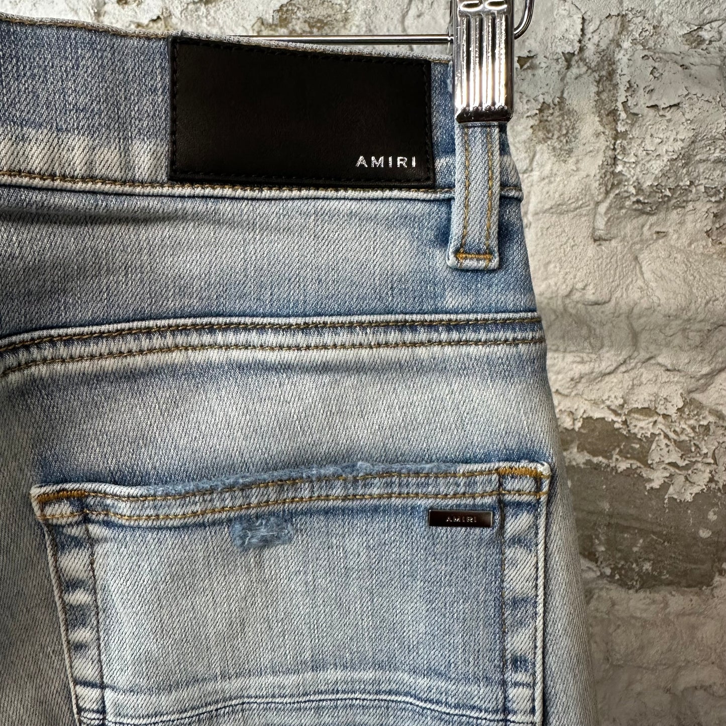 Amiri Zig Zag Light Indigo Denim Jeans