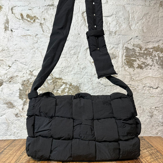 Bottega Veneta Black Padded Cassette Shoulder Bag