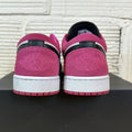 Air Jordan 1 Low Black Active Fuchsia Sz 9.5