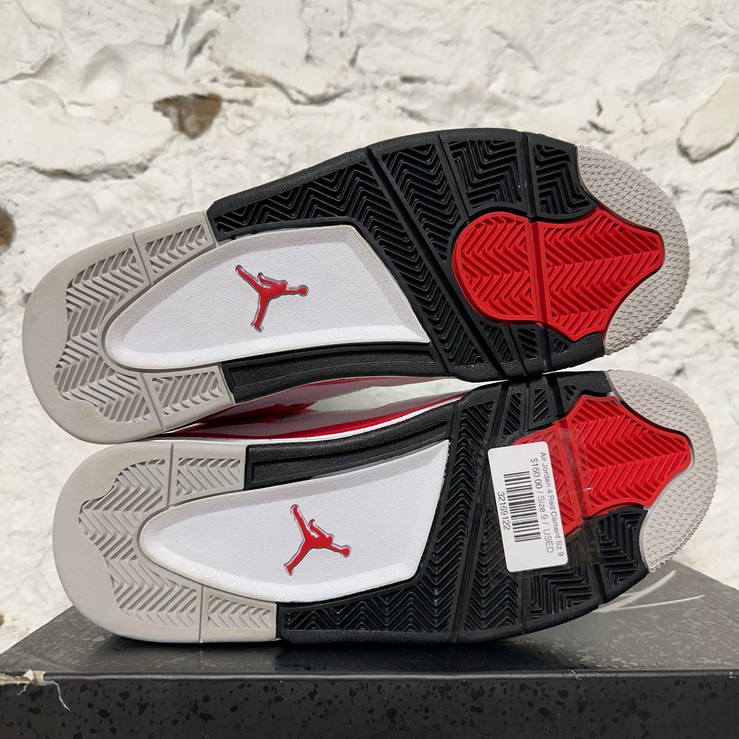 Air Jordan 4 Red Cement Sz 9