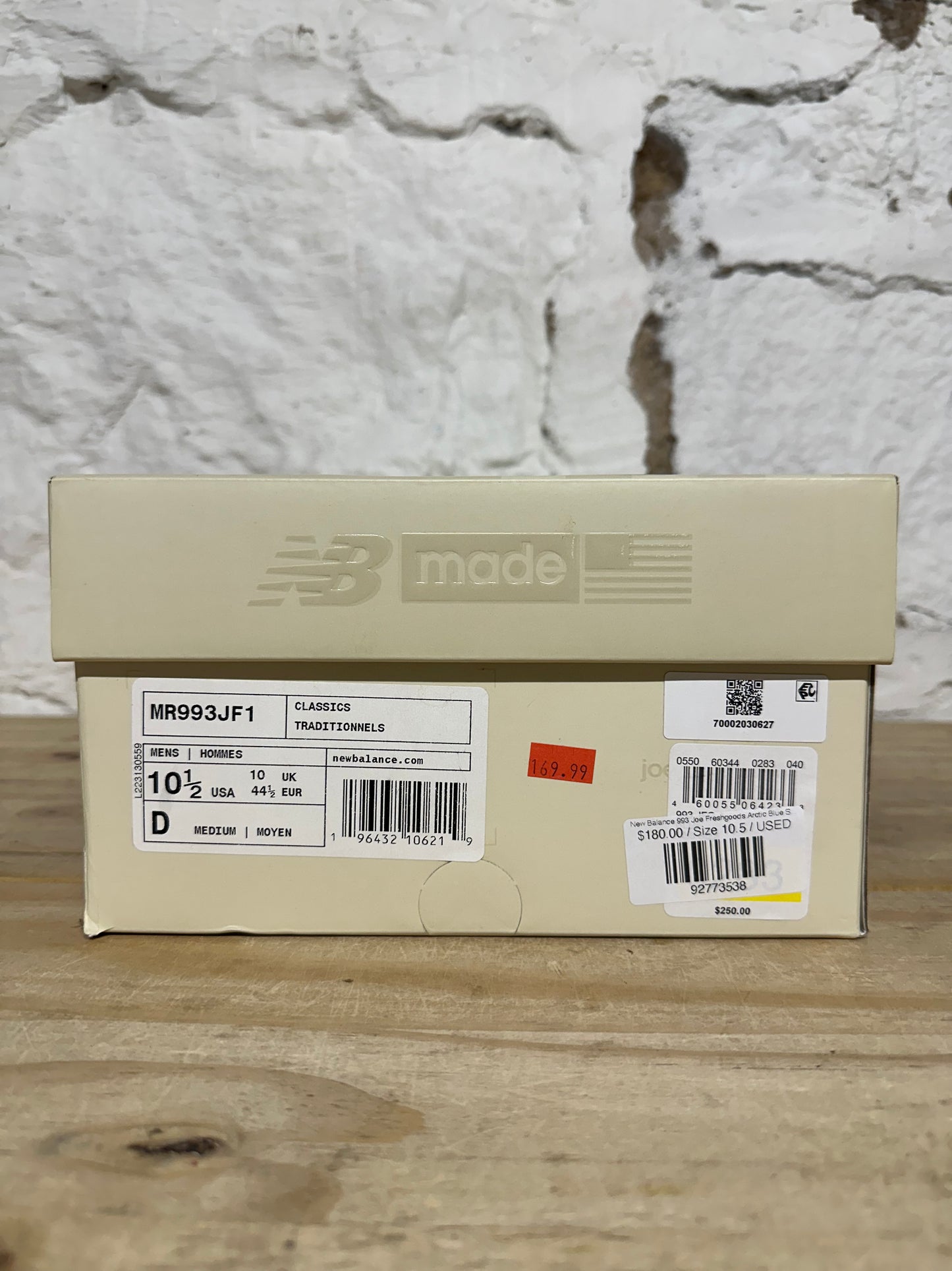 New Balance 993 Joe Freshgoods Arctic Blue Sz 10.5