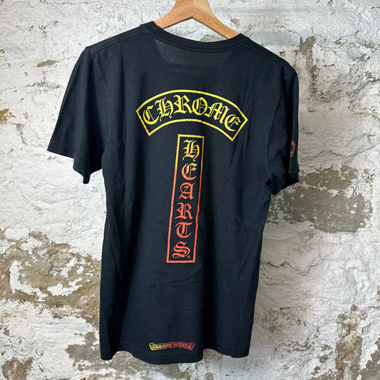 Chrome Hearts Gradient T Logo Black T-Shirt Sz S